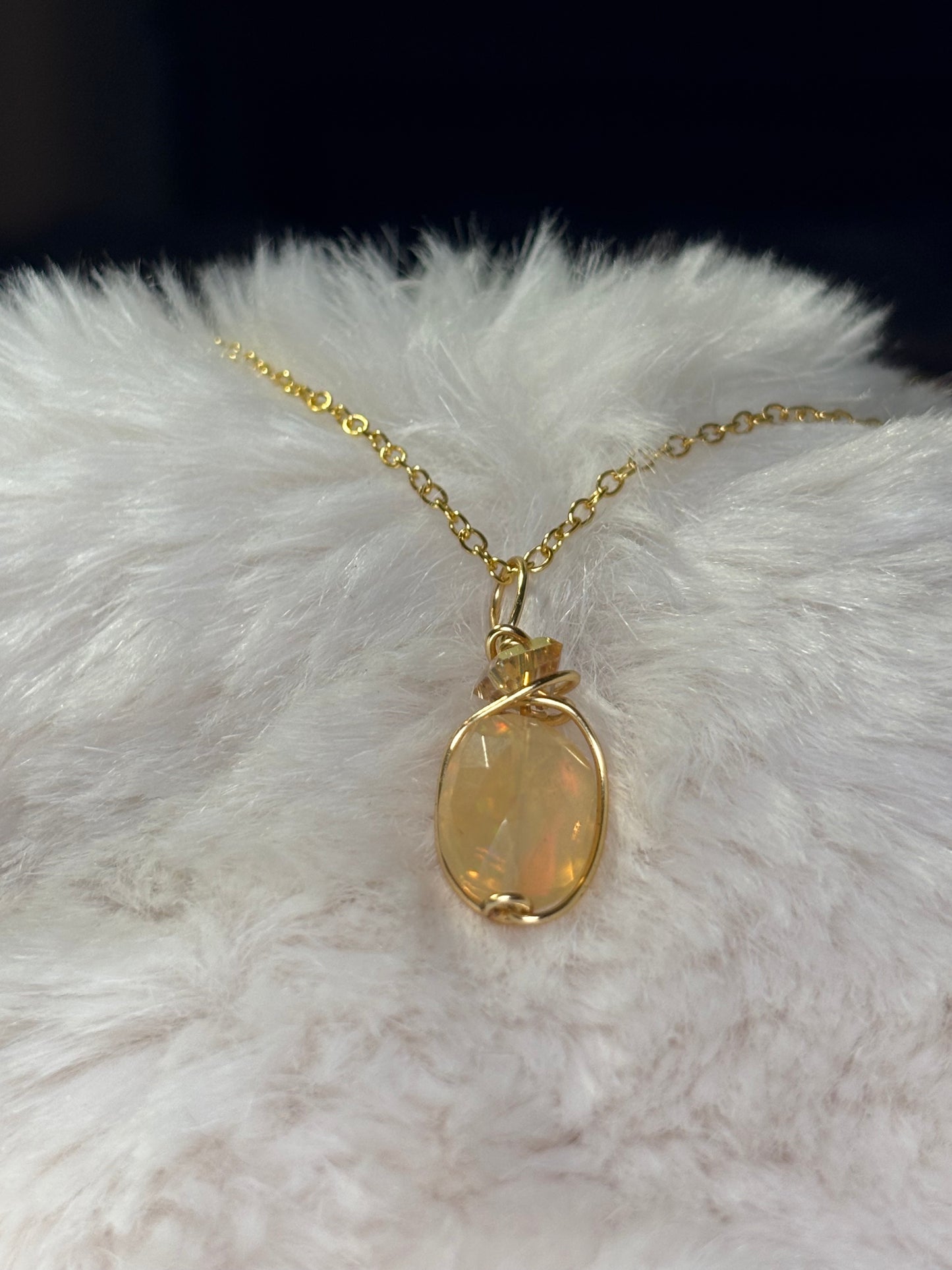 Star Fire: Opal Pendant