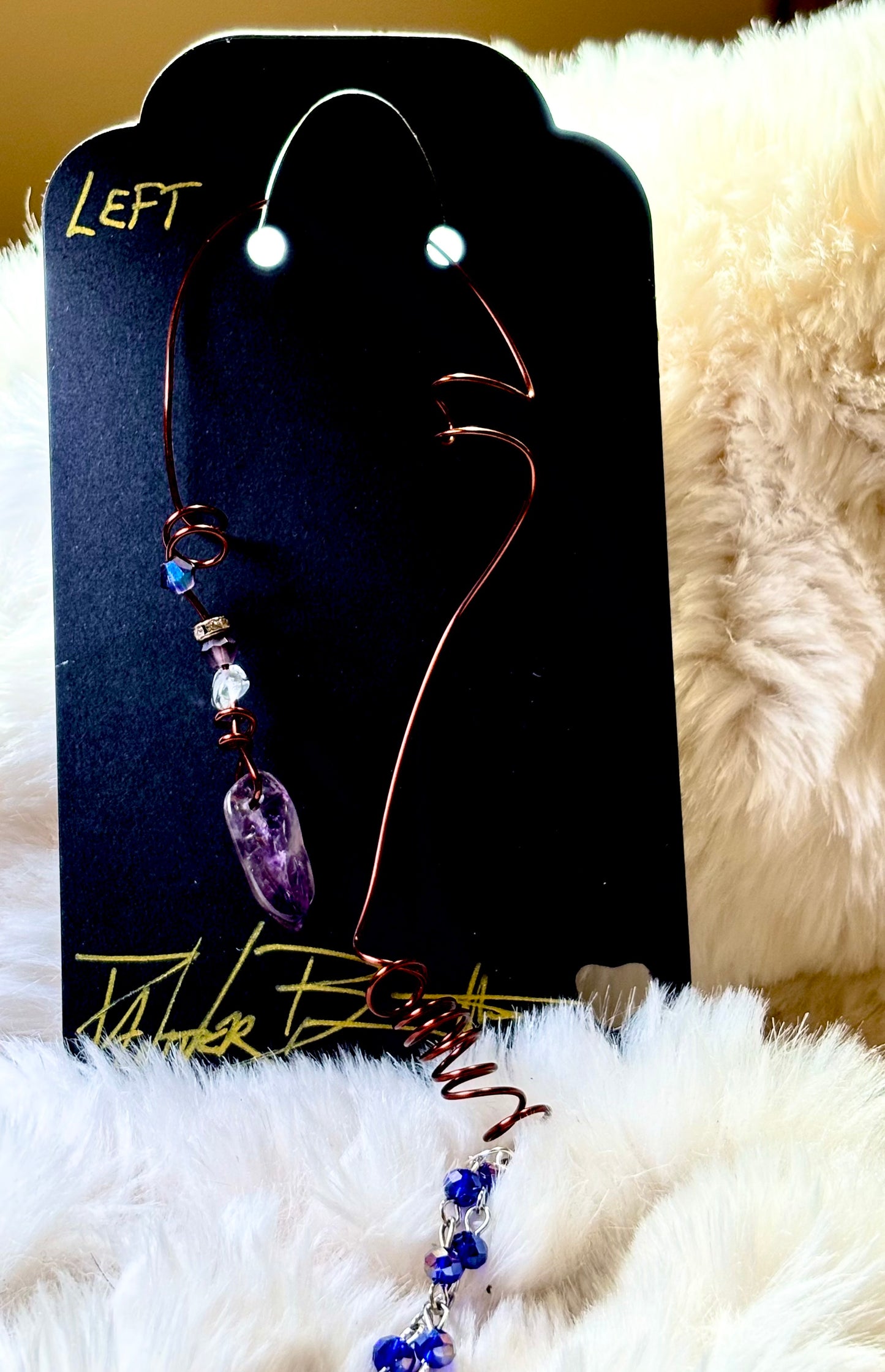 Vow of the Amethyst Guardian: Left Earcuff