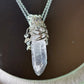 Crystal snake pendant: fearless strength