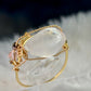 Rose quartz ring: pure princess ￼