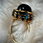 BROWN OBSIDIAN RING — TRIBAL ROYALTY