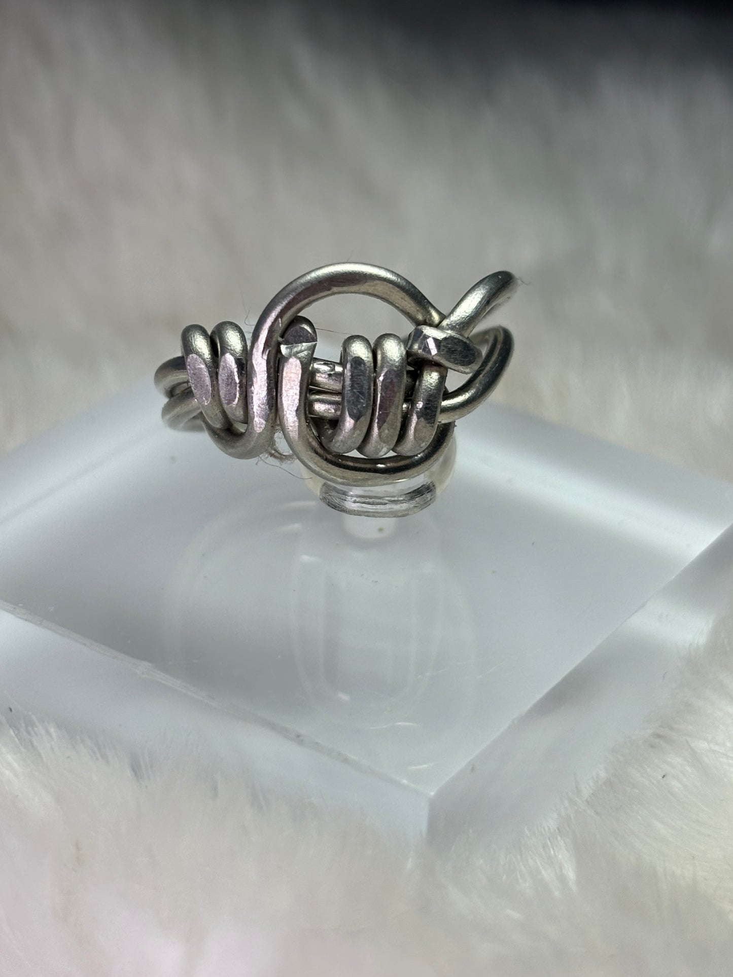 Silver talisman ￼ring of good luck