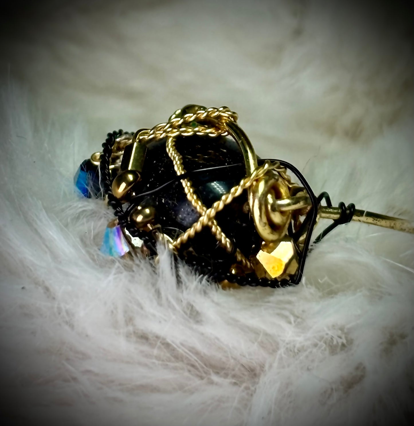 Black Onyx ring: ancient strength ￼