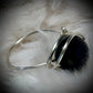 BLACK ONYX RING — SILVER
