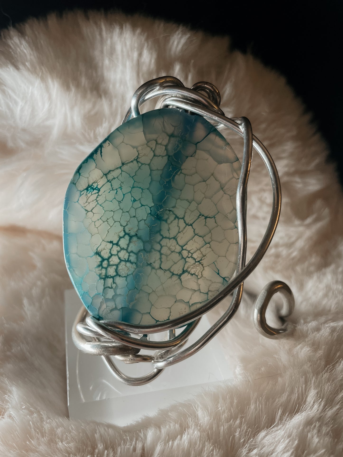 Blue Dragon Vein Agate