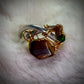 Tiger eye and silver ring: Stable Freedom￼