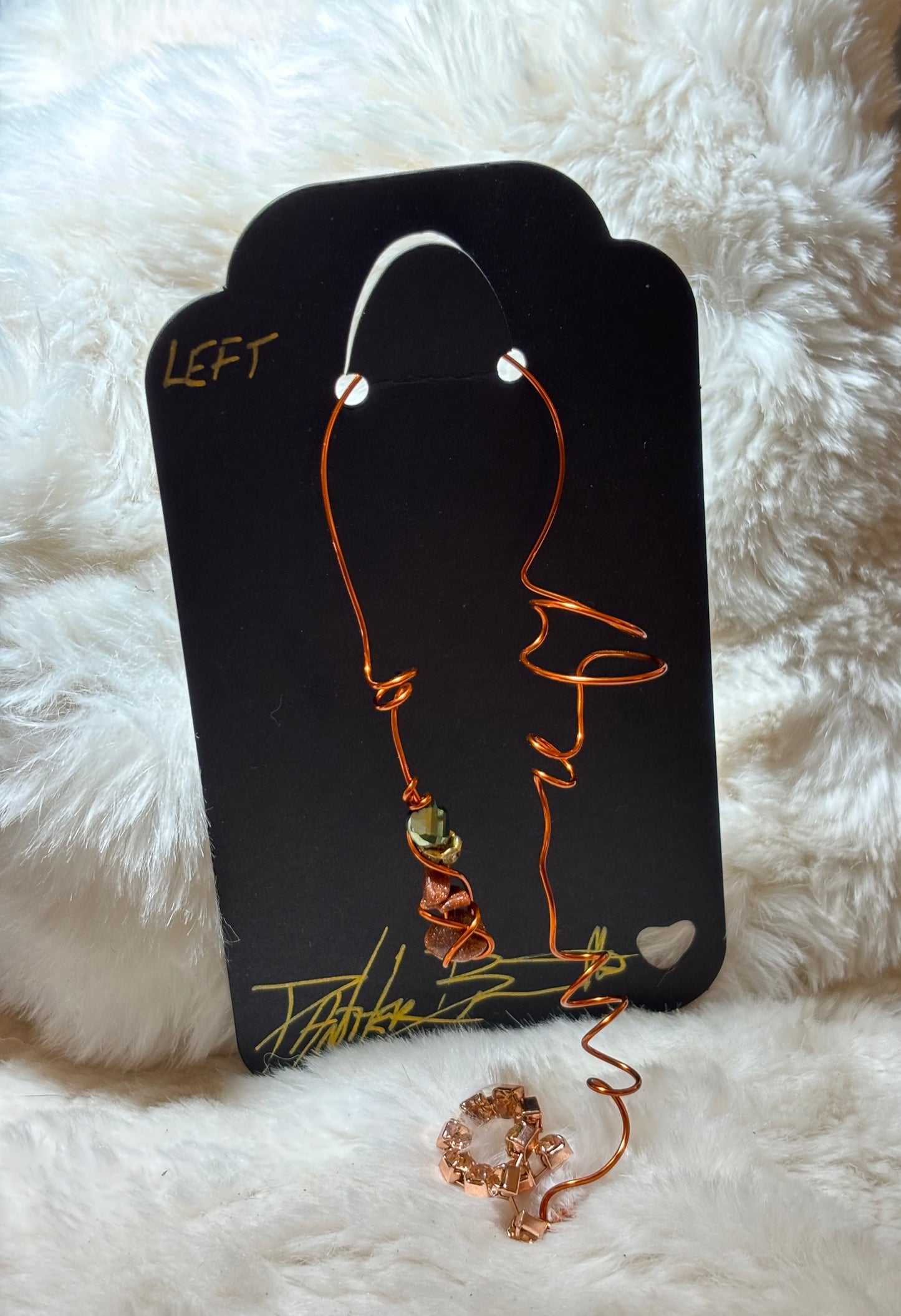 Inner fire: Goldstone left Earcuff ￼