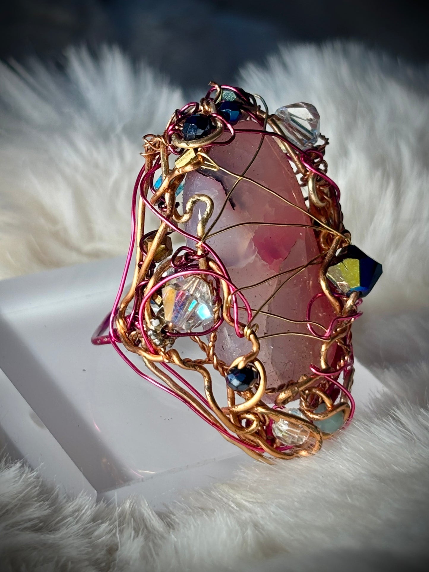 Pink Jade Ring: ￼Guardian of the Heart