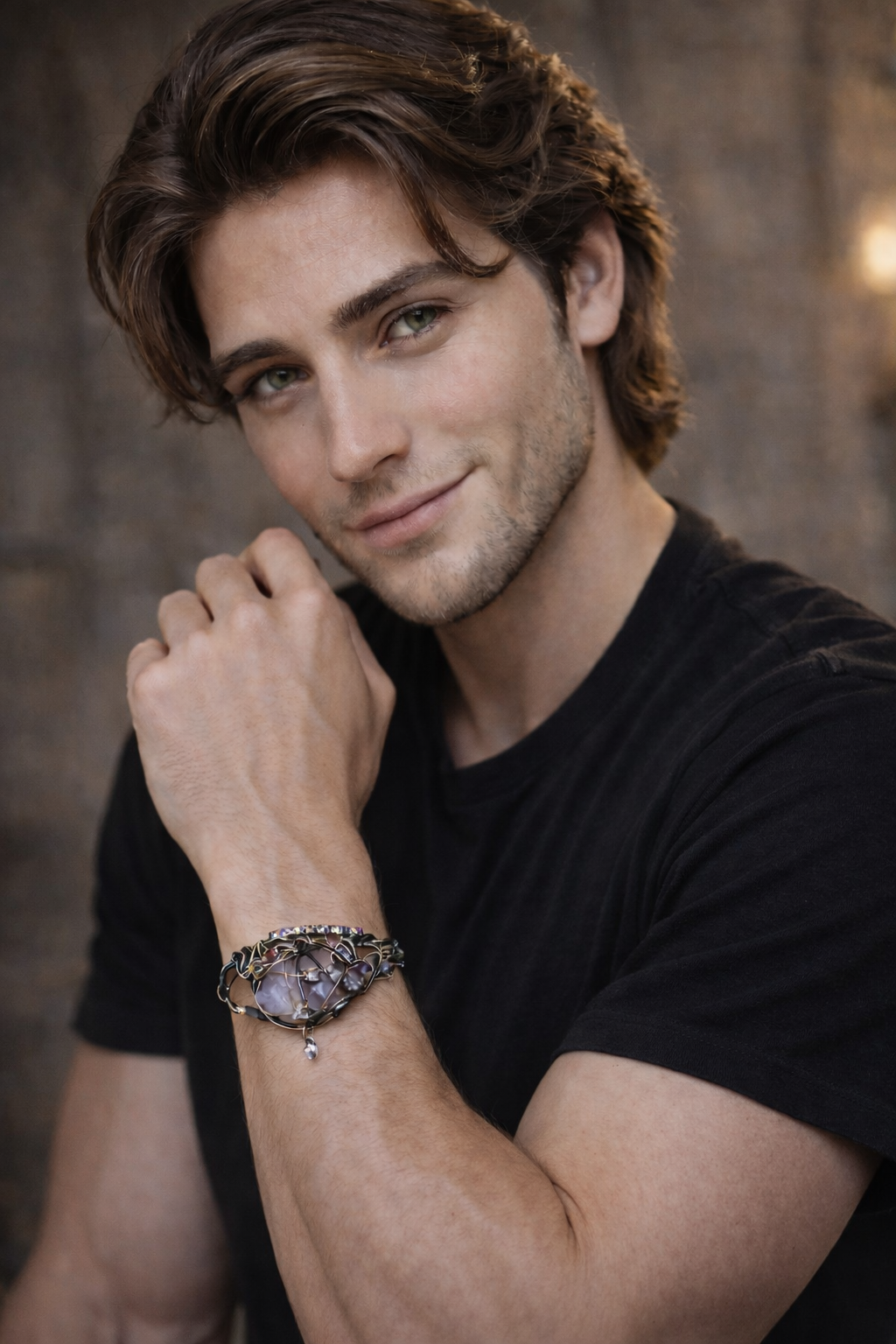 Spirit crystal bracelet: star lace ￼