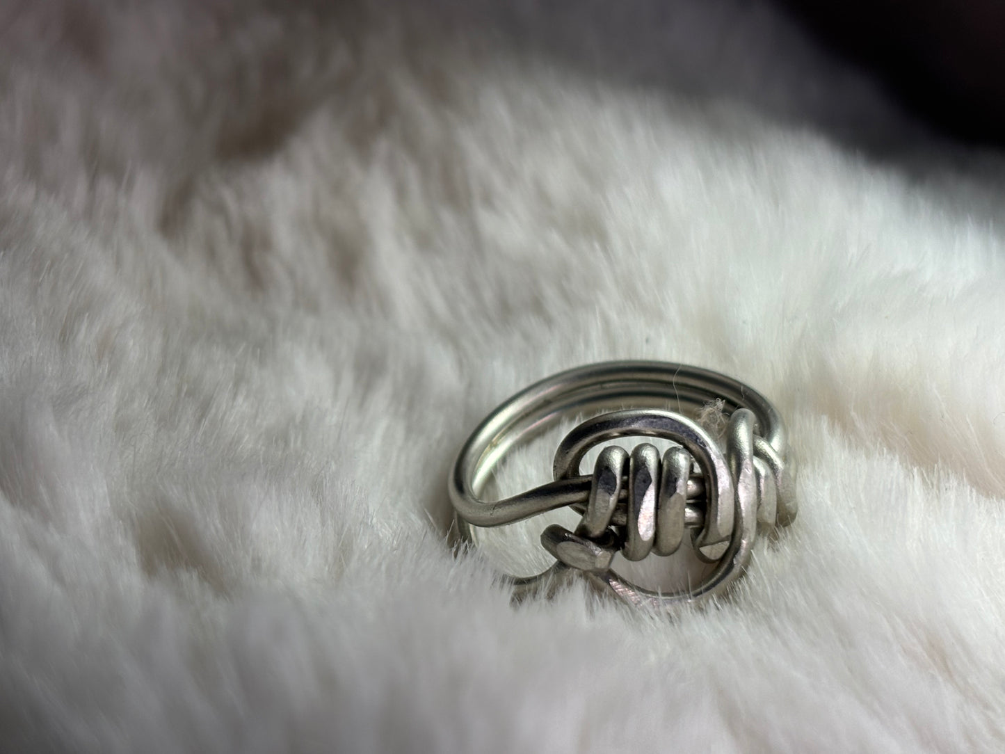 Silver talisman ￼ring of good luck