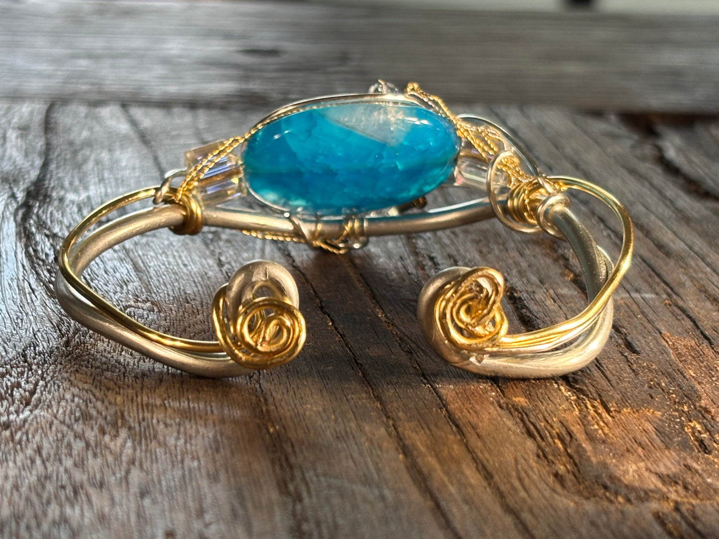 Blue Agate Bracelet: