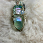 Hidden Prism, Rainbow Magic: green radiated crystal pendant