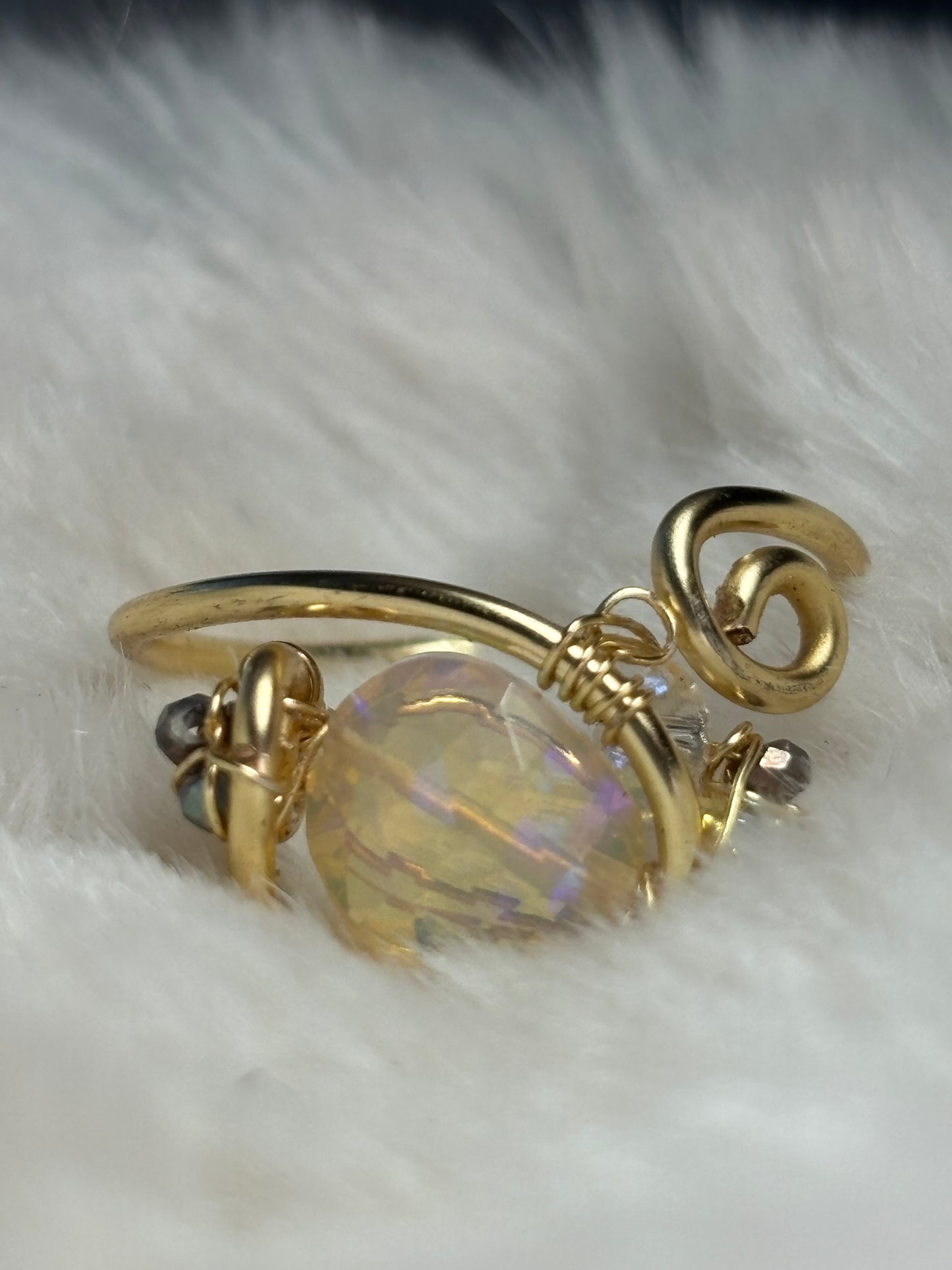 Opal ring: quiet wonder ￼
