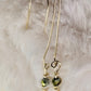 Green Forest Light: green nephrite earrings