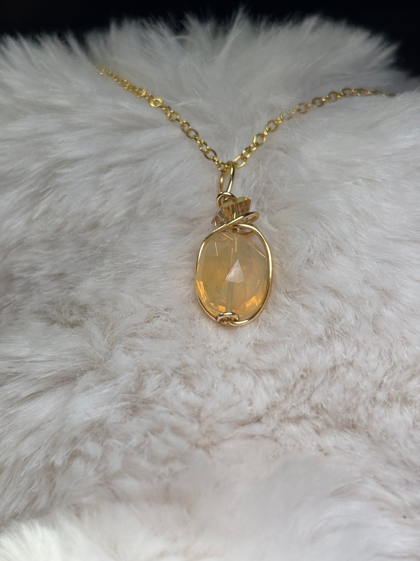 Star Fire: Opal Pendant