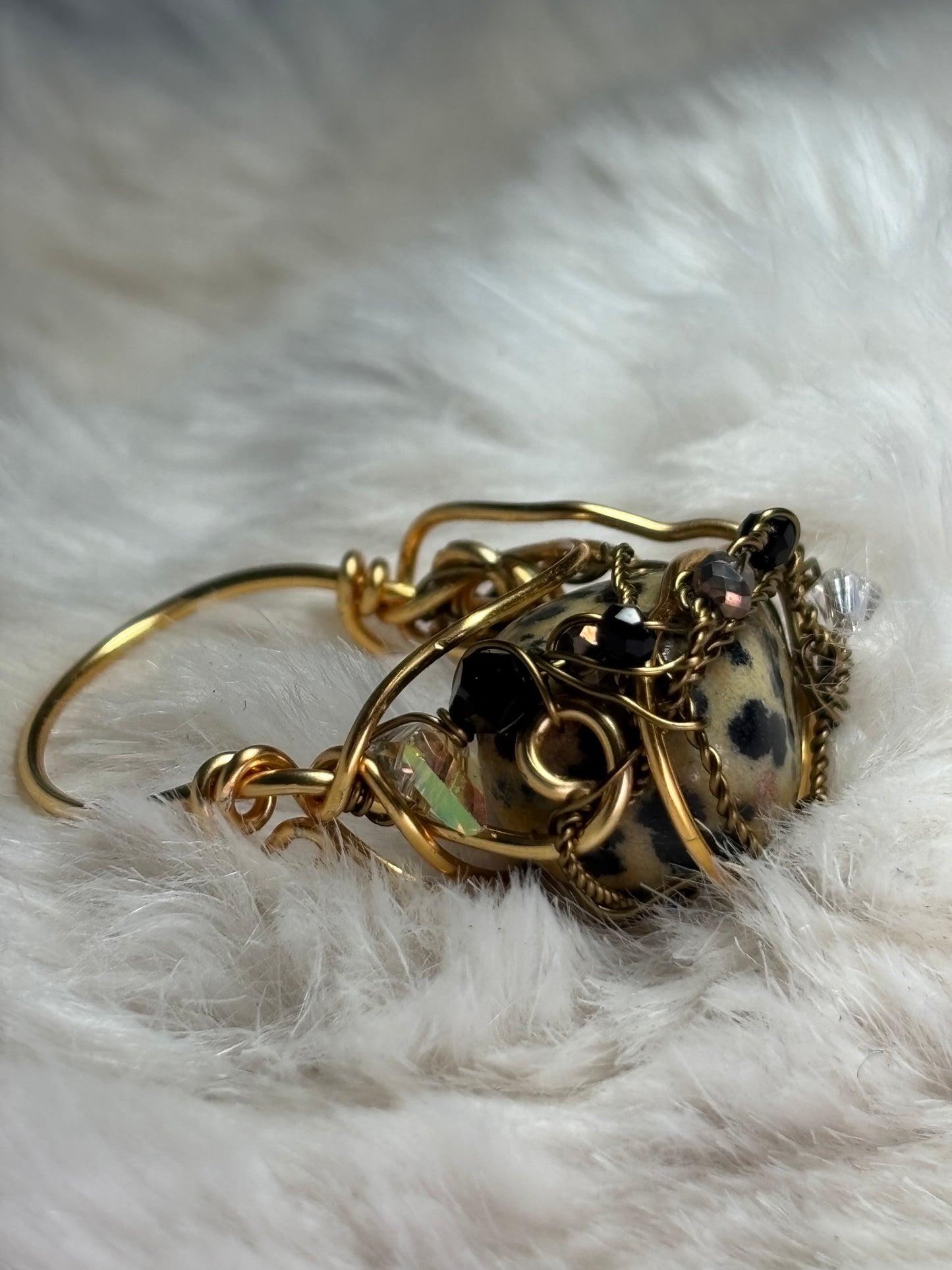 Dalmatian Jasper ring: loyalty ￼