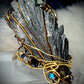 Kyanite ring: thrown of the night realm