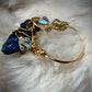 ELECTRIC BLUE:  AURA QUARTZ RING — GOLD