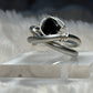 Silver ring with Black Onyx:         All Is Secure