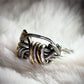Silver and gold ring: circle of the unbroken promise