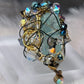 Glacial Empress: blue crystal ring ￼