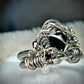 Black Onyx and Argentinian, silver ring: ￼ commanding strength