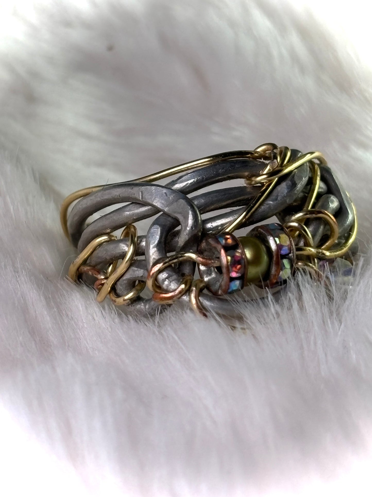 See pearl and silver ring: ￼ CALM, AND CHAOS ￼