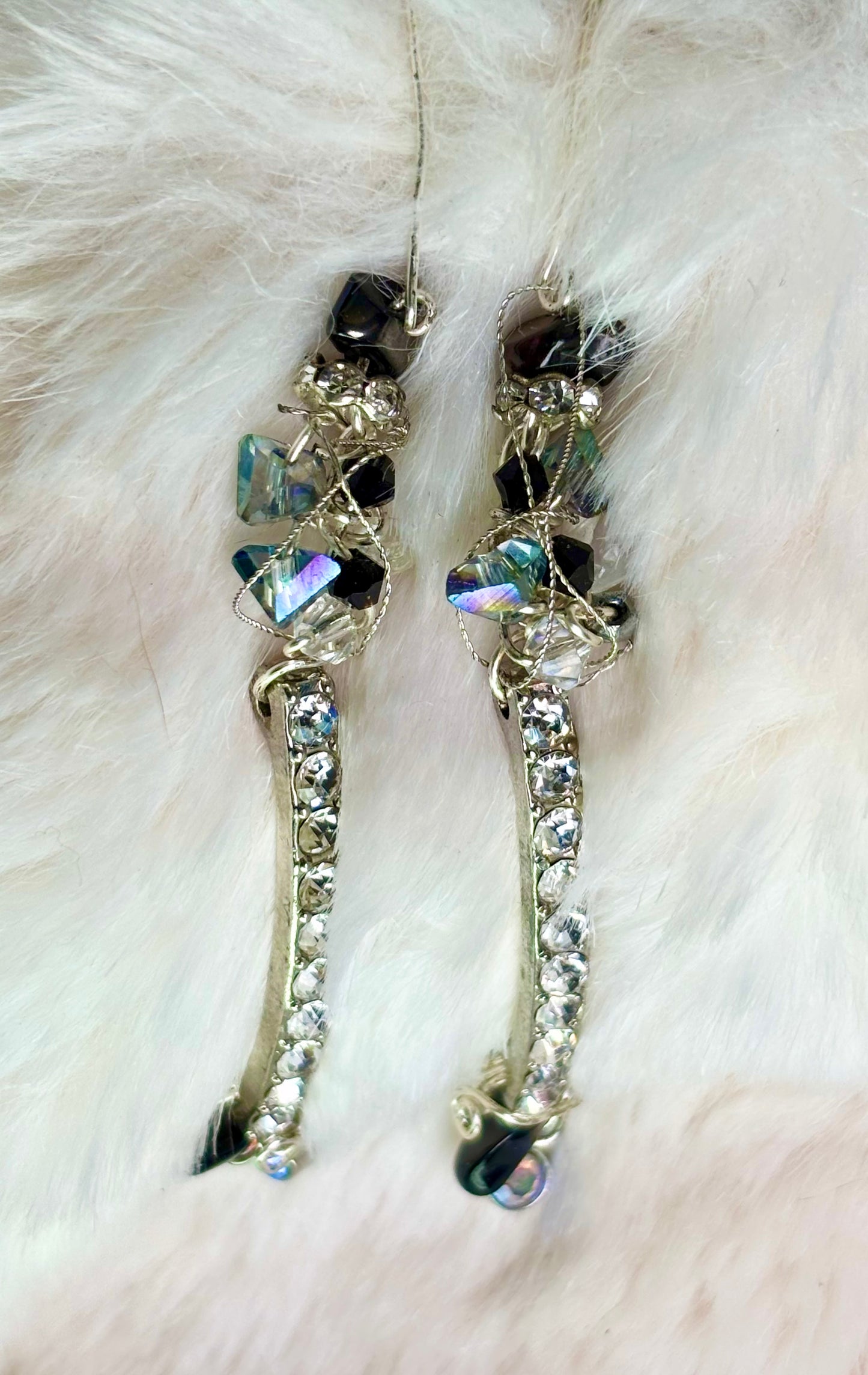 Pure old Hollywood…A Star Is Born: rhinestone crystal earrings