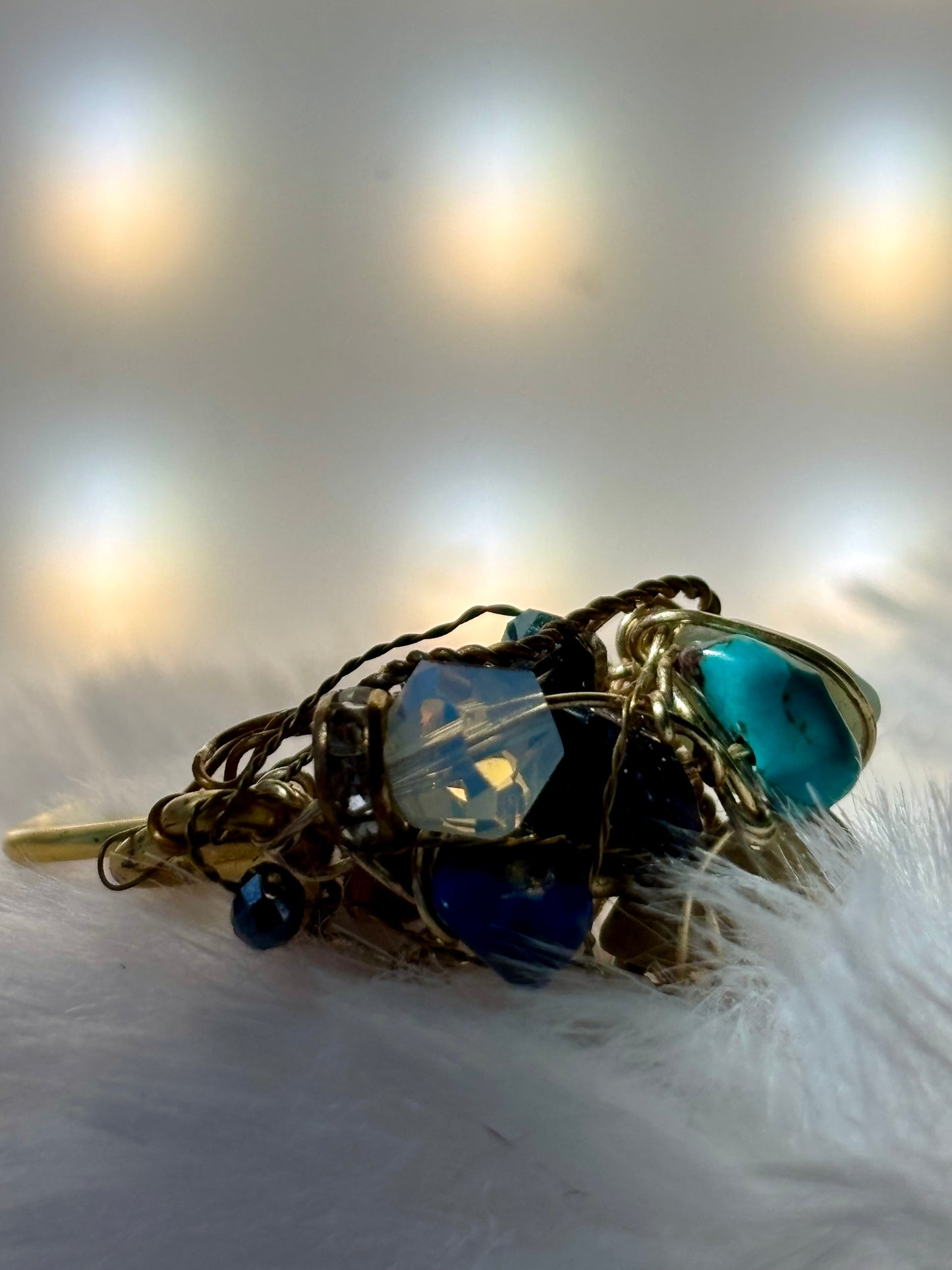 Gemstone ring: ￼Mermaid treasure