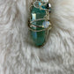 Hidden Prism, Rainbow Magic: green radiated crystal pendant