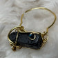 Lava Rock Ring in Gold ￼