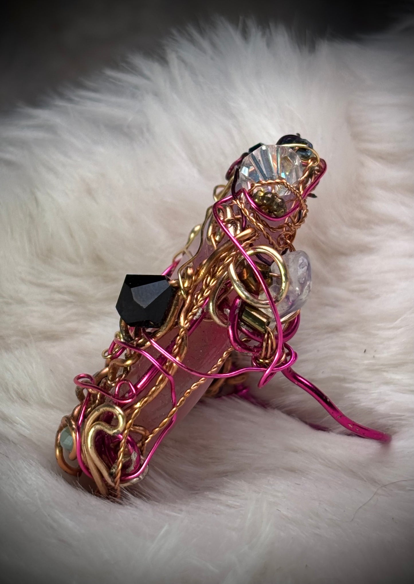 Pink Jade Ring: ￼Guardian of the Heart