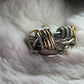Silver and gold ring: circle of the unbroken promise