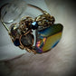 Titanium Aurora quartz ring: living color ￼