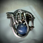 Blue Kyanite and Silver Ring:￼The Stabilizer