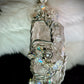 Crystal and quartz crystal pendant: TWIN PILLARS OF CLARITY ￼ ￼