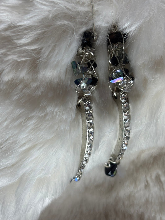 Pure old Hollywood…A Star Is Born: rhinestone crystal earrings