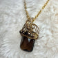 The Velvet Heirloom: vintage topaz pendant (set available)￼