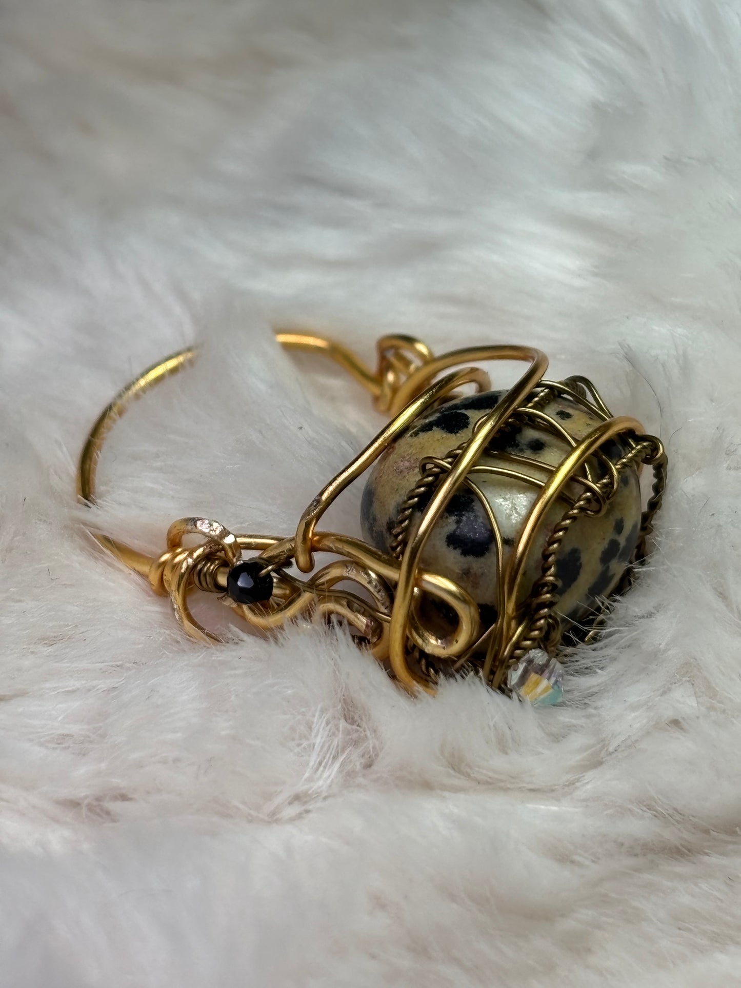 Dalmatian Jasper ring: loyalty ￼