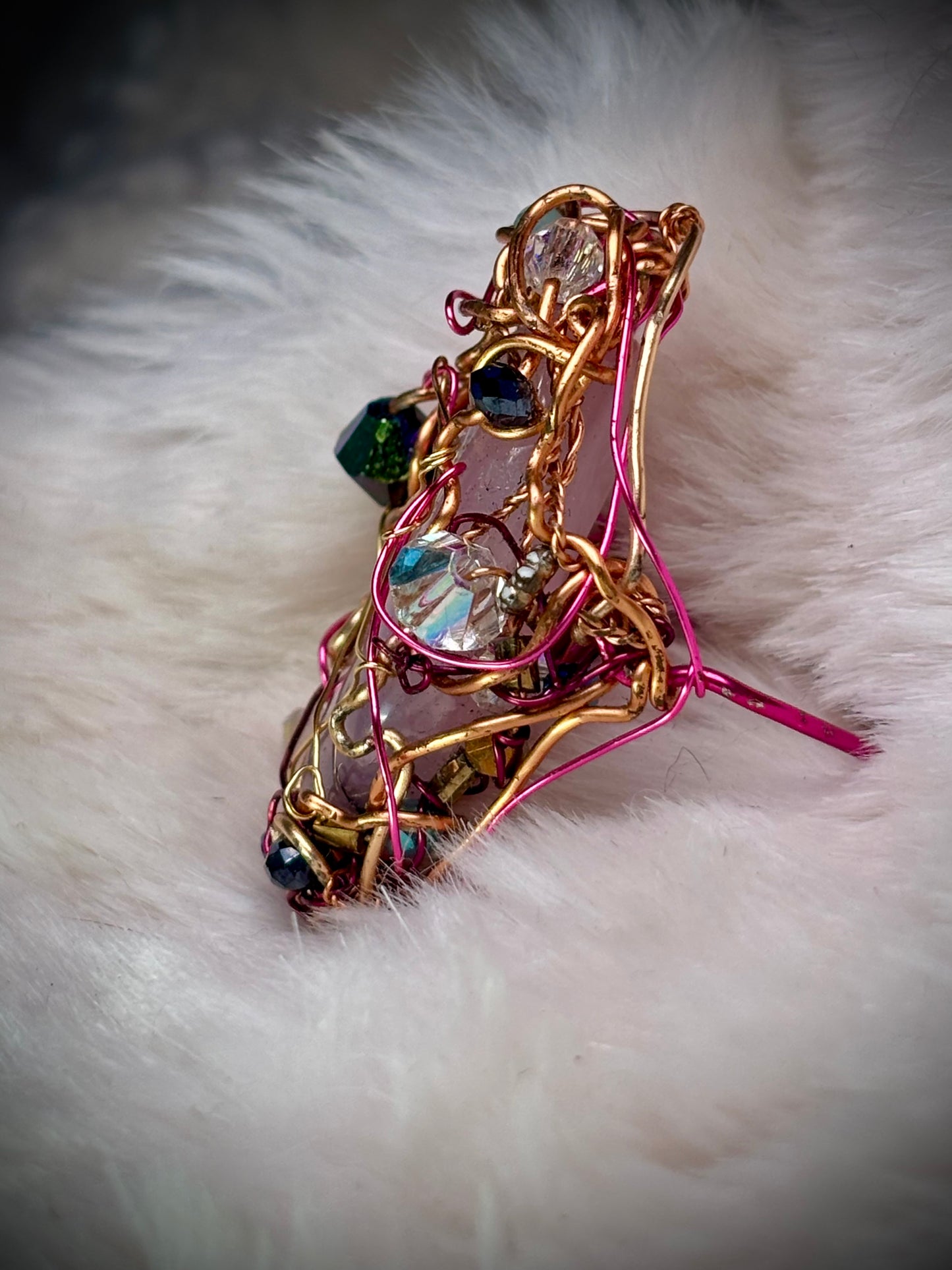 Pink Jade Ring: ￼Guardian of the Heart