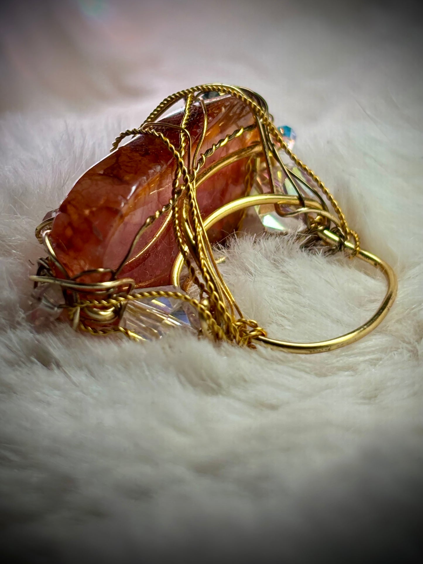 ruby zoisite ring