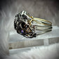 Diamond rhinestone, silver ring: powerful