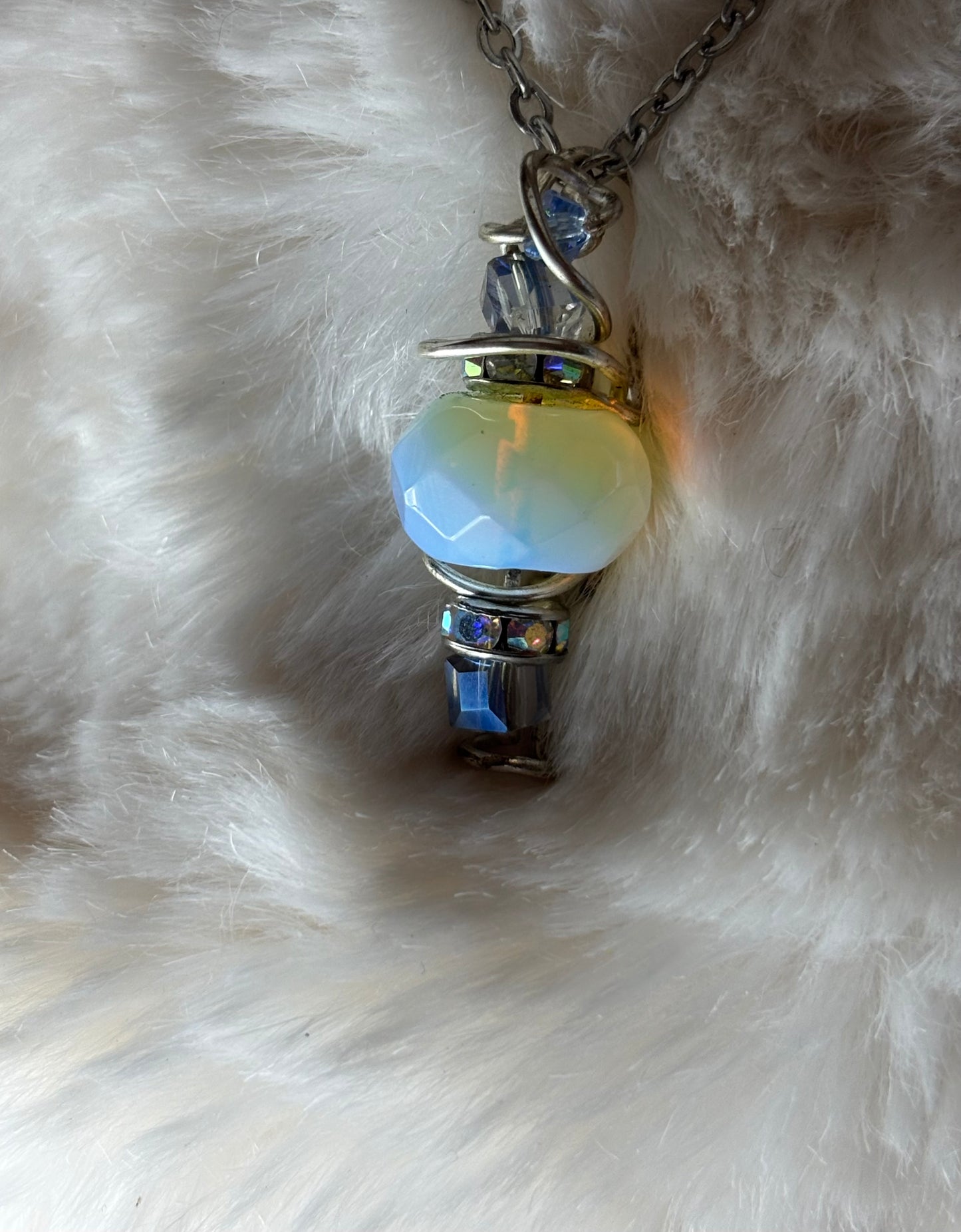 Quiet, kind of magic: moonstone pendant
