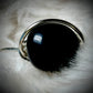 BLACK ONYX RING — SILVER