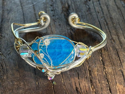 Blue Agate Bracelet: