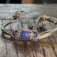 Blue Crackle Agate:  Lapis Lazuli Bracelet:  Evening Star