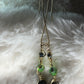 Green Forest Light: green nephrite earrings