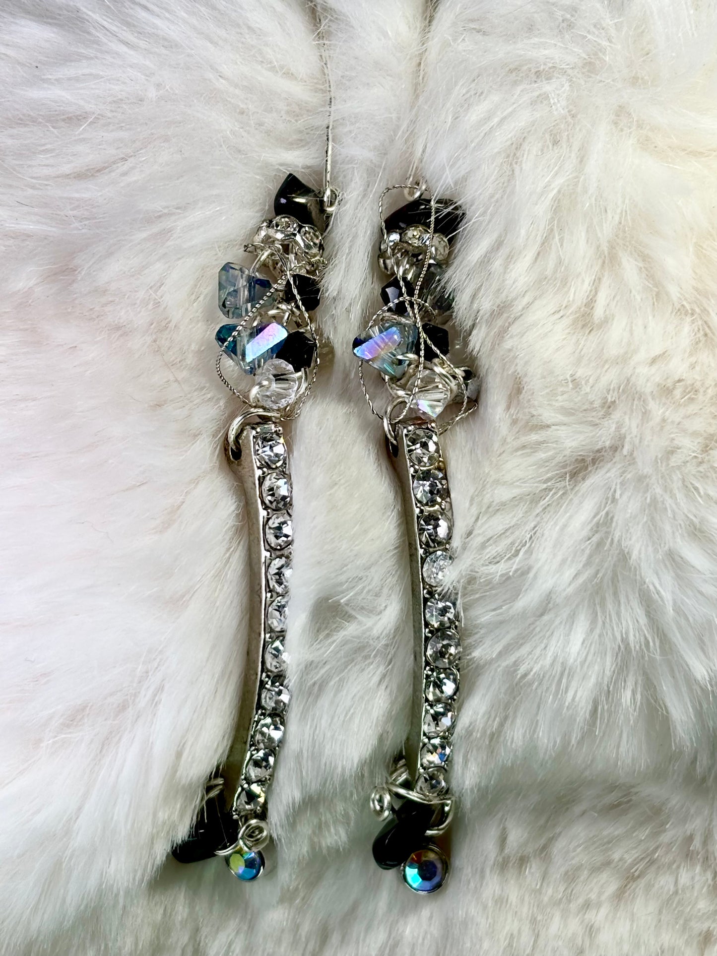 Pure old Hollywood…A Star Is Born: rhinestone crystal earrings