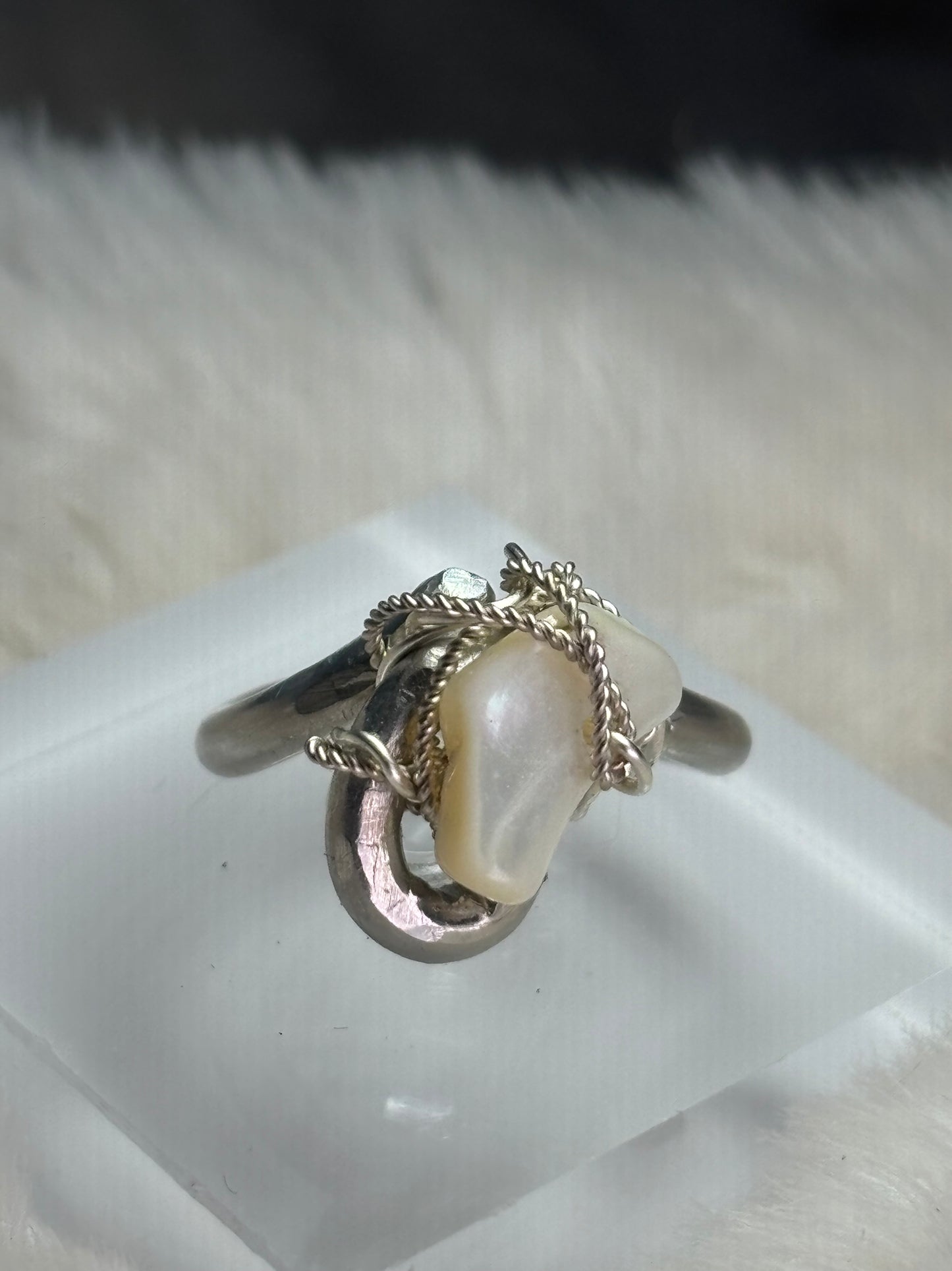 Mother of Pearl, ring: ocean keepsake ￼