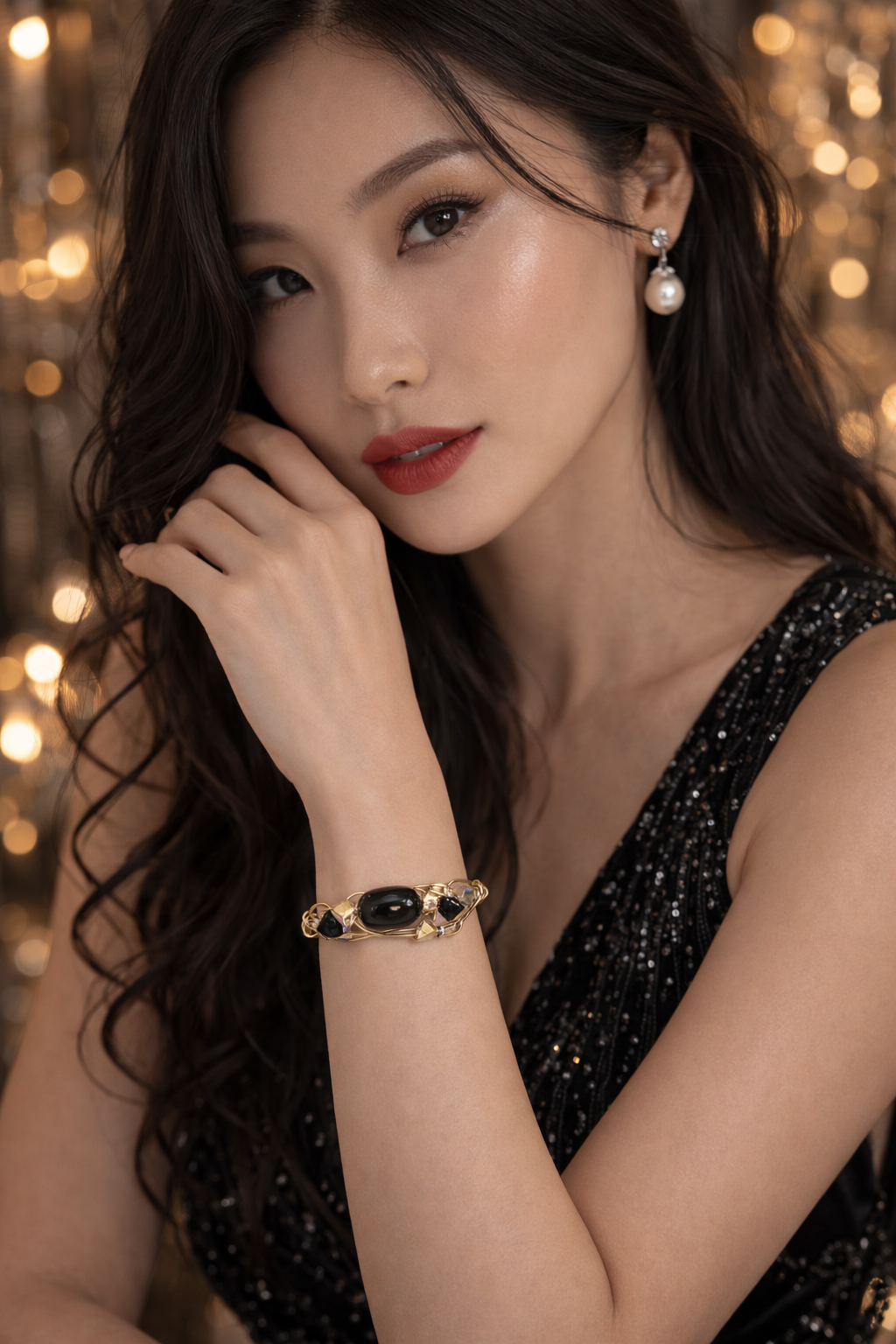 Black Onyx Bracelet: ￼Centered Awareness